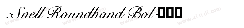 :Snell Roundhand Bol字体转换